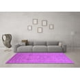thumbnail image 3 of Ahgly Company Indoor Square Oriental Purple Industrial Area Rugs, 7' Square, 3 of 4