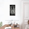 thumbnail image 3 of Elephant Stock Blue Eye Tiger Wall Art - Animal Canvas Canvas - 12" x 24", 3 of 8