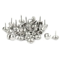Unique Bargains Home Furniture Sofa Iron Upholstery Tack Domed Nail Silver Tone 7/16 inch Dia 40Pcs