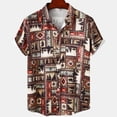 thumbnail image 5 of Camisa de arte abstracto vintage para hombre, blusa con solapa de manga corta con estampado 3D, ropa de calle de verano a la moda para playa, ropa para mujer y niño, 5 of 5