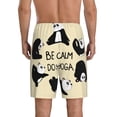 thumbnail image 3 of Kdxio Panda Doing Yoga Print Mens Sleep Shorts Bottoms Soft Comfy Pajama Wear Pants with Drawstring Pockets, 3 of 7