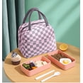 thumbnail image 4 of Lunch Bag Insulated Cool Bag Waterproof Oxford Handbag Portable Lunch Organizer for Women Men and Students at School Office Picnic, 4 of 6