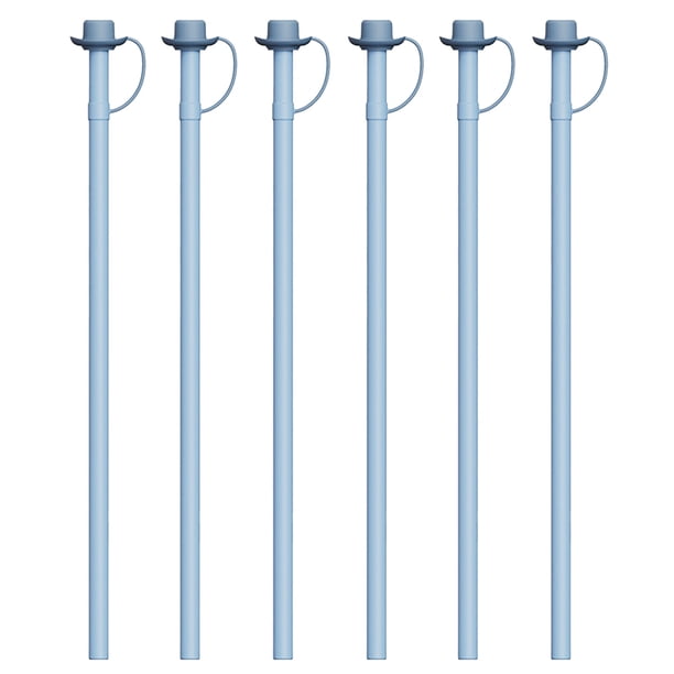 Pajitas de silicona reemplazables de 12 pulgadas de largo (con funda), compatibles con vasos de 40 oz y 30 oz, paquete de 6 pajitas reutilizables
