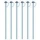 thumbnail image 1 of Pajitas de silicona reemplazables de 12 pulgadas de largo (con funda), compatibles con vasos de 40 oz y 30 oz, paquete de 6 pajitas reutilizables, 1 of 5