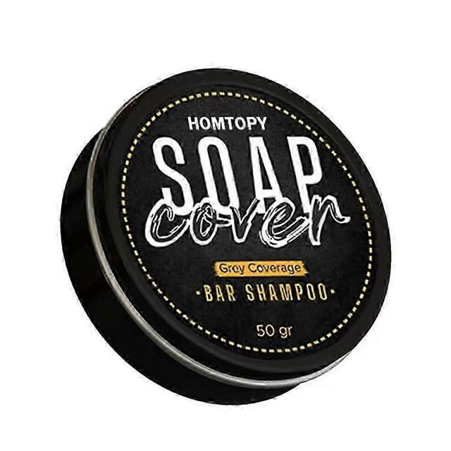 Champú en barra para cubrir canas para hombres Jabón negro para oscurecer el cabello para cubrir canas Nuevo color 02