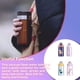 thumbnail image 4 of Ounissouiy Botella aislada Taza de vacío liviana de acero de viaje Taza de agua a prueba de fugas de gran capacidad con cubierta que rebota Hotel Camping Cocina y Comedor Morado/350ML Ounissouiy HA068293-02, 4 of 6