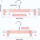 thumbnail image 3 of Juego de 10 Perchas Para Faldas Oso de fresa Perchas Para Pantalones Rosa con 2 Clips Antideslizantes y Ajustables, 3 of 5