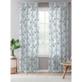 thumbnail image 5 of Sheer Curtains 96 Inches Long, Natural Trees Branches Semi Sheer Curtains Light Filtering Window Treatment, Colored Birds Vintage Rustic Blue Privacy Voile Drapes for Living Room Bedroom 52x96 Inch, 5 of 7