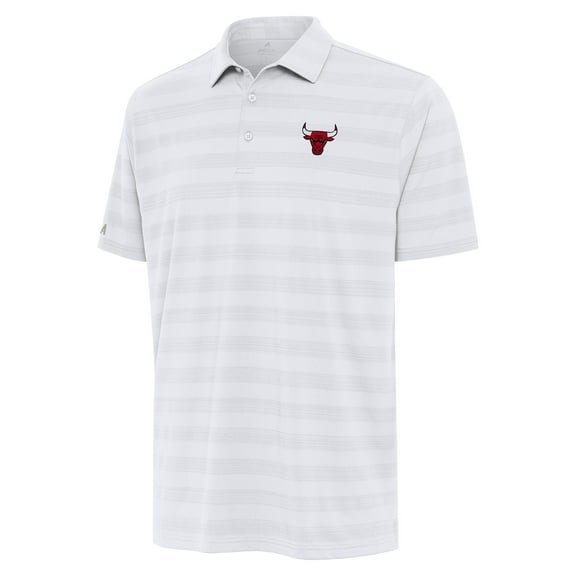 Men's Antigua White Chicago Bulls Tunnel Polo