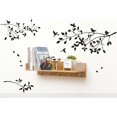 thumbnail image 4 of Decoración de pared de ramas de árboles con pájaros Pegatinas de pared Calcomanías de vinilo Sala de estar infantil Palos de pared de sala de estar negros, 4 of 8