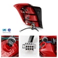thumbnail image 2 of AKKON - Fits 2013 2014 2015 2016 Chevy Trax 17 18 19 Trax LS [Halogen Type] Red Len Tail Brake Lights Pair Driver + Passenger, 2 of 6