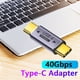 thumbnail image 4 of Convertidor de carga 20V 5A 40Gbps USB4.0 Adaptador de transferencia de datos para Thunderbolt 4 FLhrweasw  El nuevo, 4 of 6