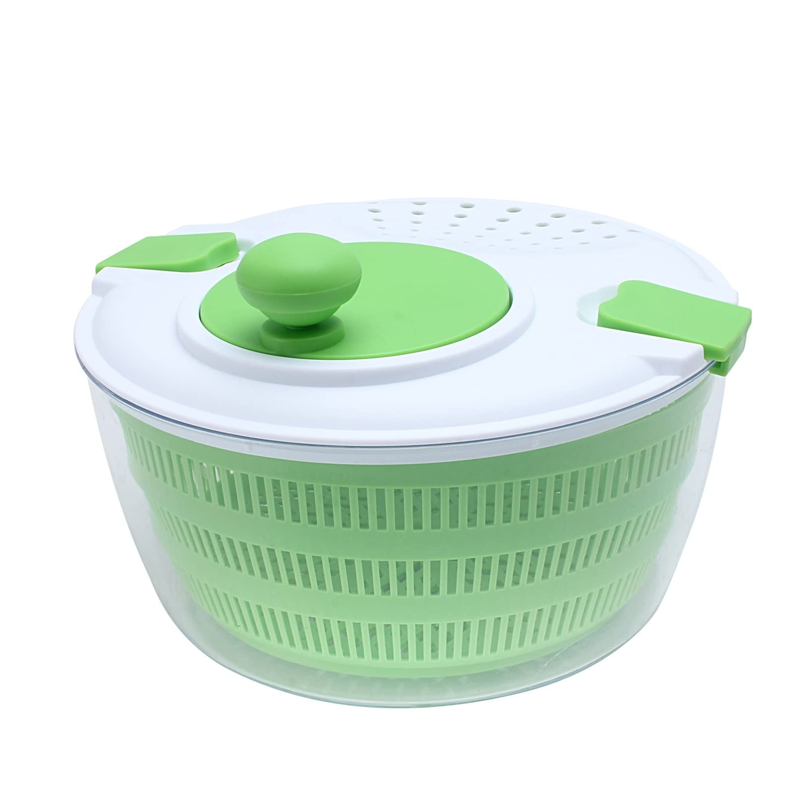  Salad Spinner Vegetable Washer Dryer Drainer Strainer with Bowl  & Colander, Fruits and Vegetables Dryer by KAUKKO: Home & Kitchen