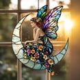 thumbnail image 2 of Butterfly Fairy Acrylic Suncatcher Ornament, Window Hanging Decoration, Perfect Fairy Garden or Spring Decor for Nature Lovers 1829782756 4555, 2 of 4
