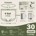 thumbnail image 2 of JENCENBIO Compostable Garbage Bags with Drawstring 4 Gallon Trash Bags, Waste Bags for Kitchen Bathroom Office , BPI ASTM D6400 and OK Compost Home Certified, 2 of 7
