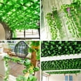 thumbnail image 3 of Faux Plant Artificial Plants Planta Fake Vine Leaves Silk Realistic Grape Garland Three-dimensional 12 Pcs/Pack, 3 of 4