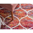 thumbnail image 5 of Unique Loom Trellis Frieze Collection Lattice Moroccan Geometric Modern Area Rug, 2 x 3 Feet, Multi/Red, 5 of 5