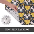 thumbnail image 6 of Gukieu Mouse Cheese Print Dust-proof Floor Mats, Water-absorbent and Non-slip Flannel Door Mats 16x24in, Home Decoration Suitable for Kitchen, Bathroom, Garage, 6 of 7
