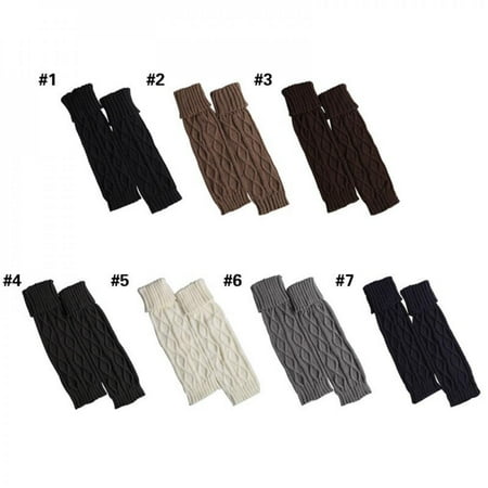 

Promotion Clearance Knitted Wool Warm Leggings in The Long Section Of The Rhombic Boots Set Leg Warm Socks