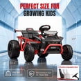 thumbnail image 5 of 36V Ride On Car for Big Kids, Battery Powered Ride on Toy with Bluetooth, Music, Rear Wheel Spring Suspension, Max 9.3 MPH, Kids Electric Vehicle for Boys Girls, 5 of 8