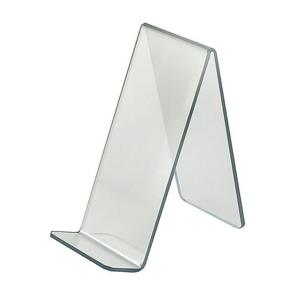 Azar Displays 515435 4"W x 8"D x 8.75"H Easel Display. Front Lip: 1.75"H, 10-Pack