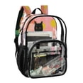 thumbnail image 2 of PVC Transparent Backpacks Clear Backpack for Travel and Outings Black Cat and Goldfish Bowl, 2 of 7