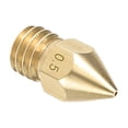 thumbnail image 5 of Boquilla de impresora 3D Uxcell para cabezal de extrusión MK8 para filamento de 1.75mm de latón 0.2mm-0.5mm Total 5pcs, 5 of 5