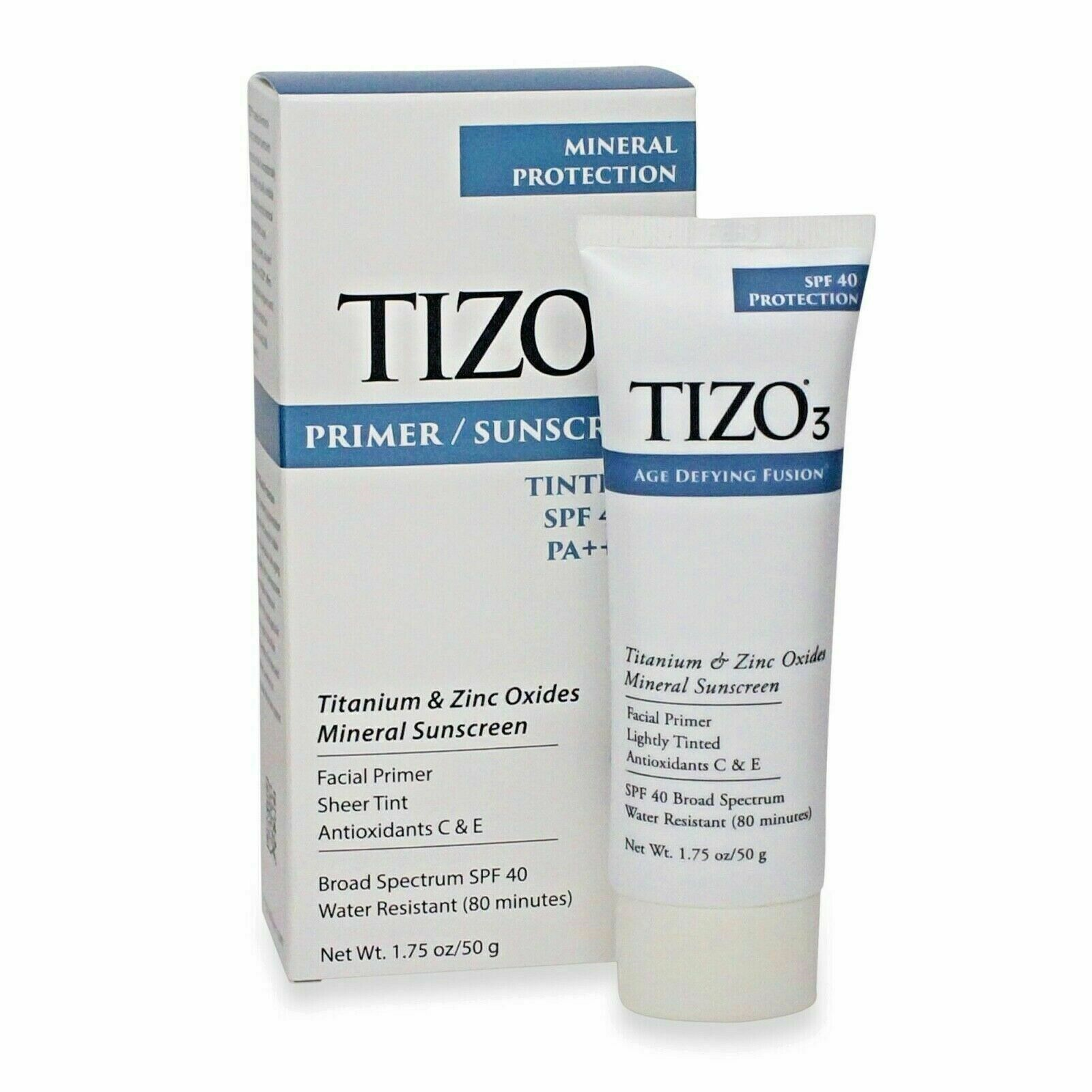 Tizo3 Facial Mineral Sunscreen Tinted SPF 40, 1.75 oz