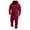 Red, variant on Baqcunre Men Pure Color Splicing Autumn Winter Casual Hoodie Print Zipper Solid Jumpsuit,L,One Piece Jumpsuit,Men'S Pants,Full Body Jumpsuit,Hoodies For Men,Mens Fashion,Black
