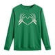 thumbnail image 1 of Moda mujer cuello redondo Casual manga larga Halloween impreso sudadera Tops blusa Pompotops  FGAJ6512, 1 of 4