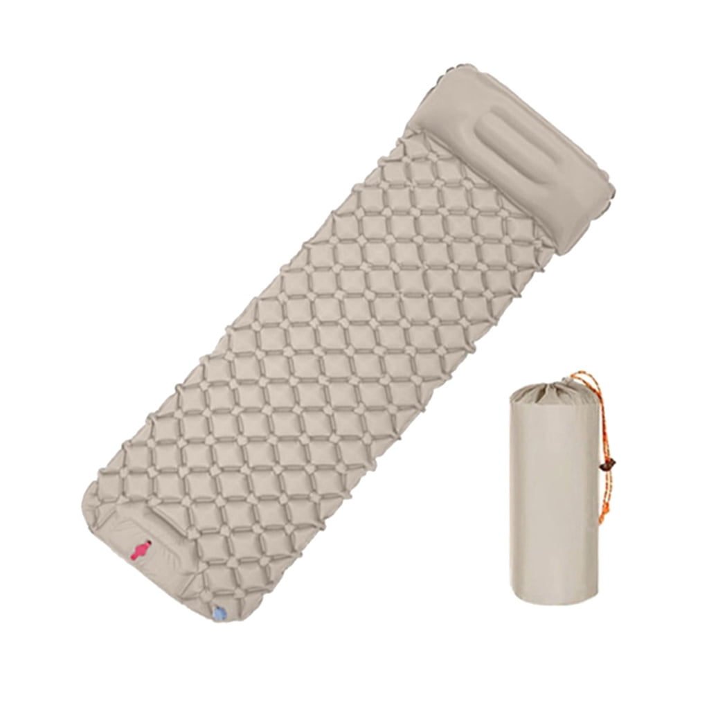 Outdoor Inflatable Mattress Light Weight Hiking Sleep Pad with Pillow Travel Mat Folding Bed for Travel Hiking