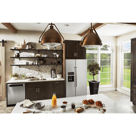 KitchenAid - 24.8 Cu. Ft. Side-by-Side Refrigerator - Stainless steel
