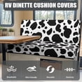 thumbnail image 4 of Uorisanigo Cow Print RV Dinette Cushion Covers, RV Stretch Sofa Seat Slipcovers Dustproof Loveseat Sofa Furniture Protector Dinette Seats Cushion for Pets, 4 of 7