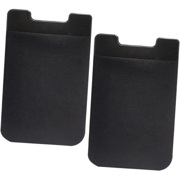 2pcs Elastic Phone Wallet Credit Pouches Phone Id Holder Adhesive Sticker Watch Case Holder Battery Bracket Elastic Wallet Cellphone Holder Phone Back Holder Cards Holder Gift Bag