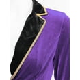 thumbnail image 5 of Haitryli Women's Halloween Costume Vintage Steampunk Tailcoat Victorian Tuxedo Coat Jacket Uniform Purple XL, 5 of 7