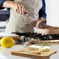 thumbnail image 2 of Elegante Mantequera de Estilo Nórdico con Tapa, Bandeja de Madera y Cubierta de Vidrio: Accesorio de Cocina Elegante con Cortador de Mantequilla A, 2 of 6
