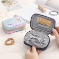 thumbnail image 7 of Gamvdout Portable Jewelry Storage Bag Fabric Travel Jewelry Box Earrings Rings Bracelets Watches Jewelry Storage Box, 7 of 7