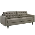 thumbnail image 3 of Modway Empress Upholstered Fabric Sofa in Granite, 3 of 5