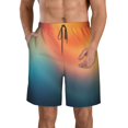thumbnail image 1 of Fotbe yellow orange and teal Trajes de Baño Estampados para Hombre, Shorts de Verano de Secado Rápido, Ropa de Playa, Bañadores-Large, 1 of 6