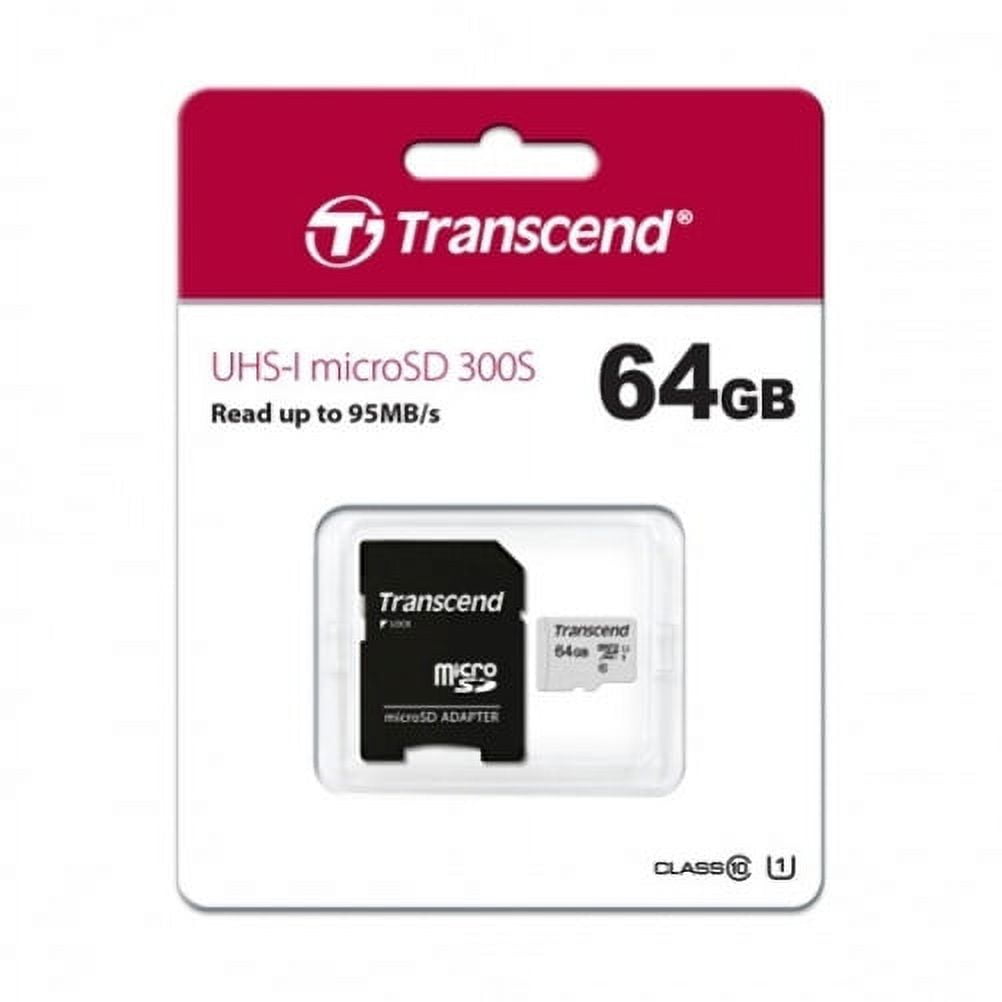 Transcend 64GB Memory Card for Samsung Galaxy A13 5G/A12 5G/A03s Phones - High Speed MicroSD Class 10 MicroSDXC Compatible With Galaxy A13 5G/A12 5G/A03s
