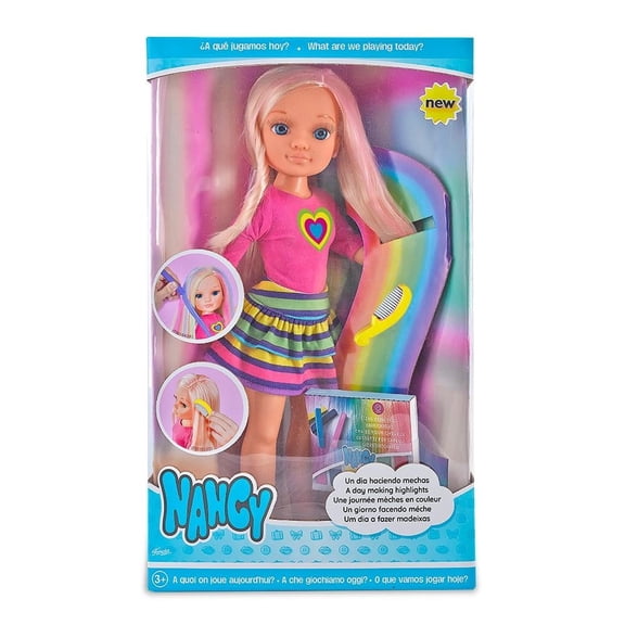 Muñeca Nancy Pintando Arcoiris 43 cm