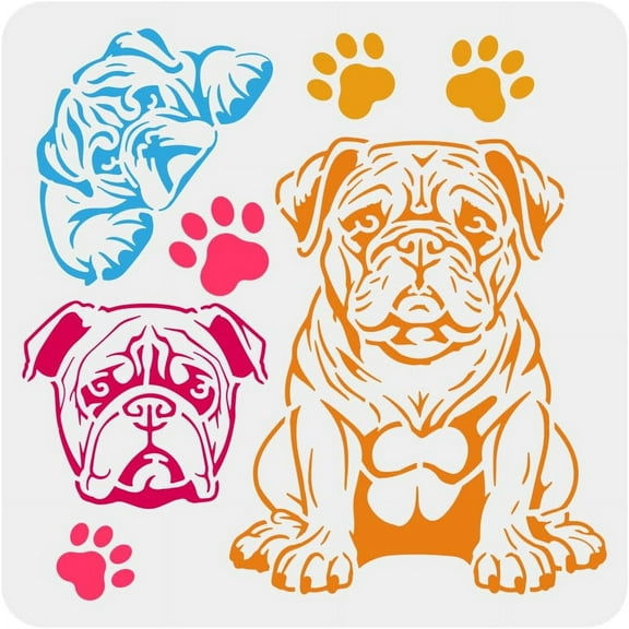 British Bulldog Stencil
