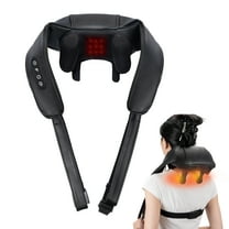 RUTAWZ Neck and Shoulder Massager with Heat - Shiatsu Deep Tissue Massage for Pain-Relief, Cordless & Portable