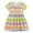 Yellow, variant on Ulanda Toddler Girls Dress Cotton Casual Short Sleeve Striped Jersey Dresses Summer Cartoon Dinosaurs Appliques Shirt 2-7Y (White,6-7 Years)