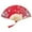 C, variant on Handheld Floral Folding Fans Hand Held Silk Bamboo Fans with Tassel Women Hollowed Hand Foldable Fan with Fabric Sleeve for Dancing Wedding Decoration Gifts(Lively)