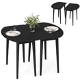 thumbnail image 1 of Costway 45” Extendable Oval Dining Table Set with 2 Half-Round Tables for 4-6 People Black, 1 of 10