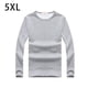 thumbnail image 5 of Qarigey Ropa interior térmica para hombre, camiseta a la moda acolchada de invierno de manga larga, cuello , camisa informal, accesorio para Ropa interior Gris claro 5XL, 5 of 6