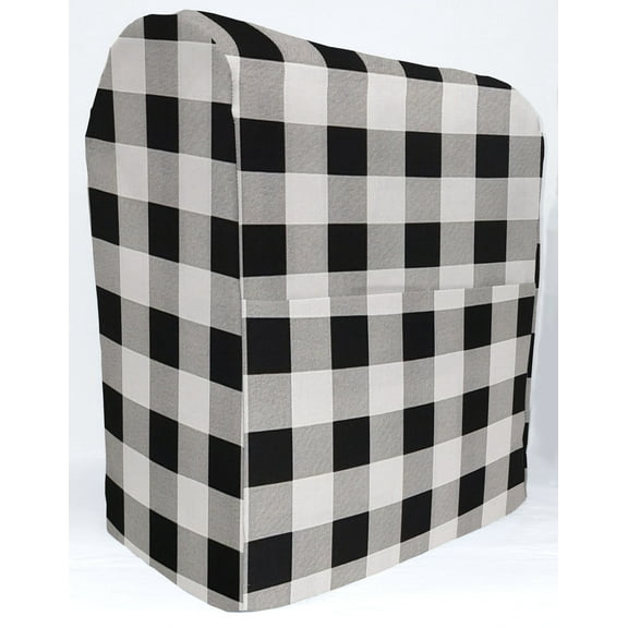Buffalo Check Plaid Cover Compatible with Sunbeam Heritage Series 4.6qt Mixmaster by Penny's Needful Things (White)