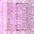 thumbnail image 1 of Ahgly Company Indoor Square Abstract Pink Modern Area Rugs, 5' Square, 1 of 4