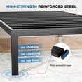 thumbnail image 3 of Bed Frame Metal Platform Bed Frame Mattress Foundation with Steel Slat Support-Queen, 3 of 9